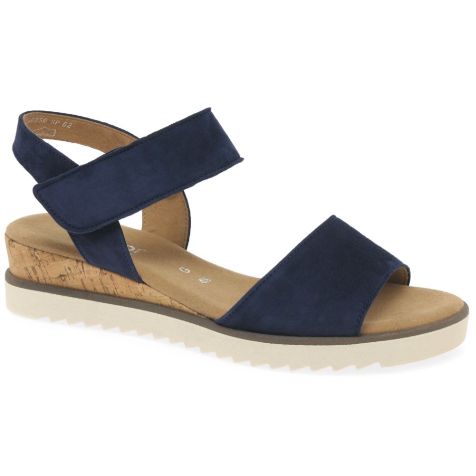 Gabour | Sandales Exclusives Raynor Pour Femmes En Daim Bleu Foncé